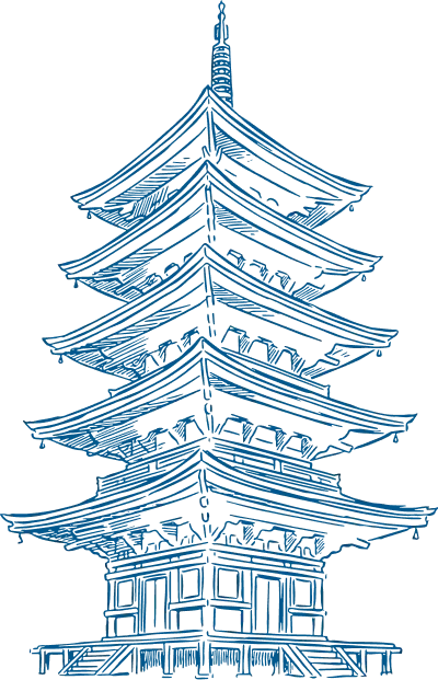 五重塔イラスト